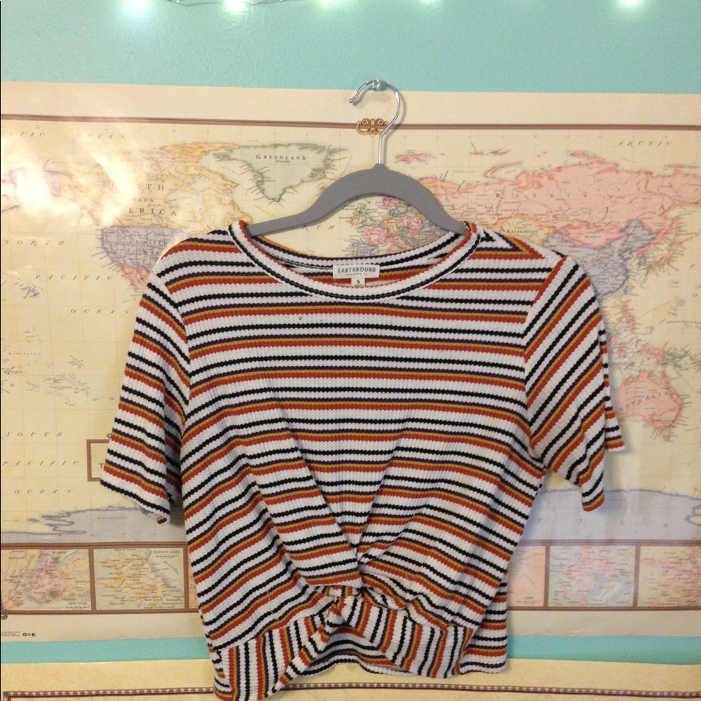 Earthbound Stripped Shirt size small